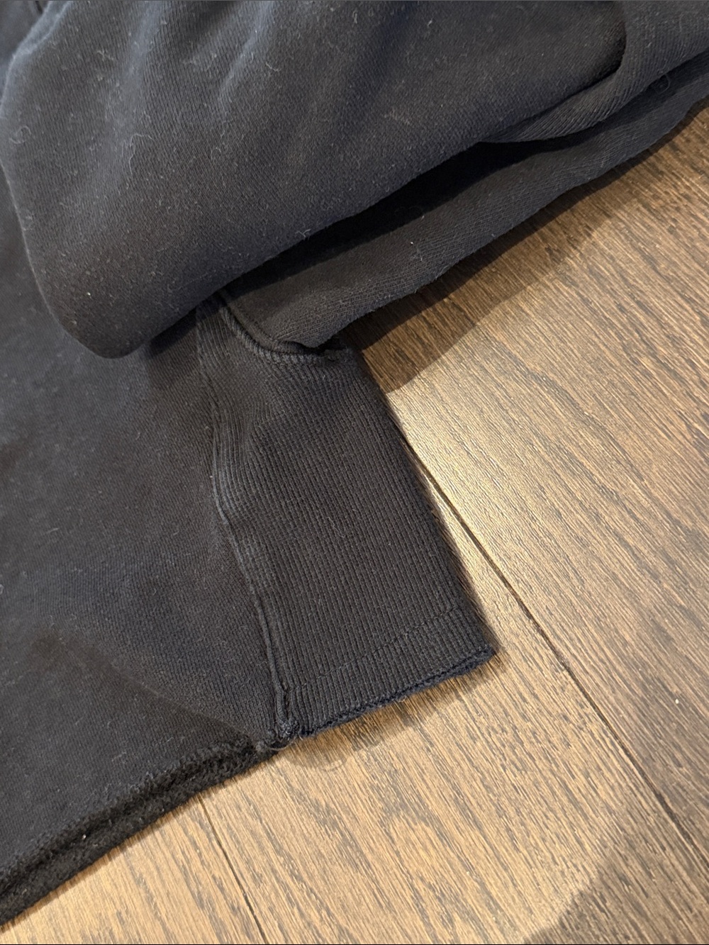 TNA black cropped boyfriend hoodie - Picture 2 of 3